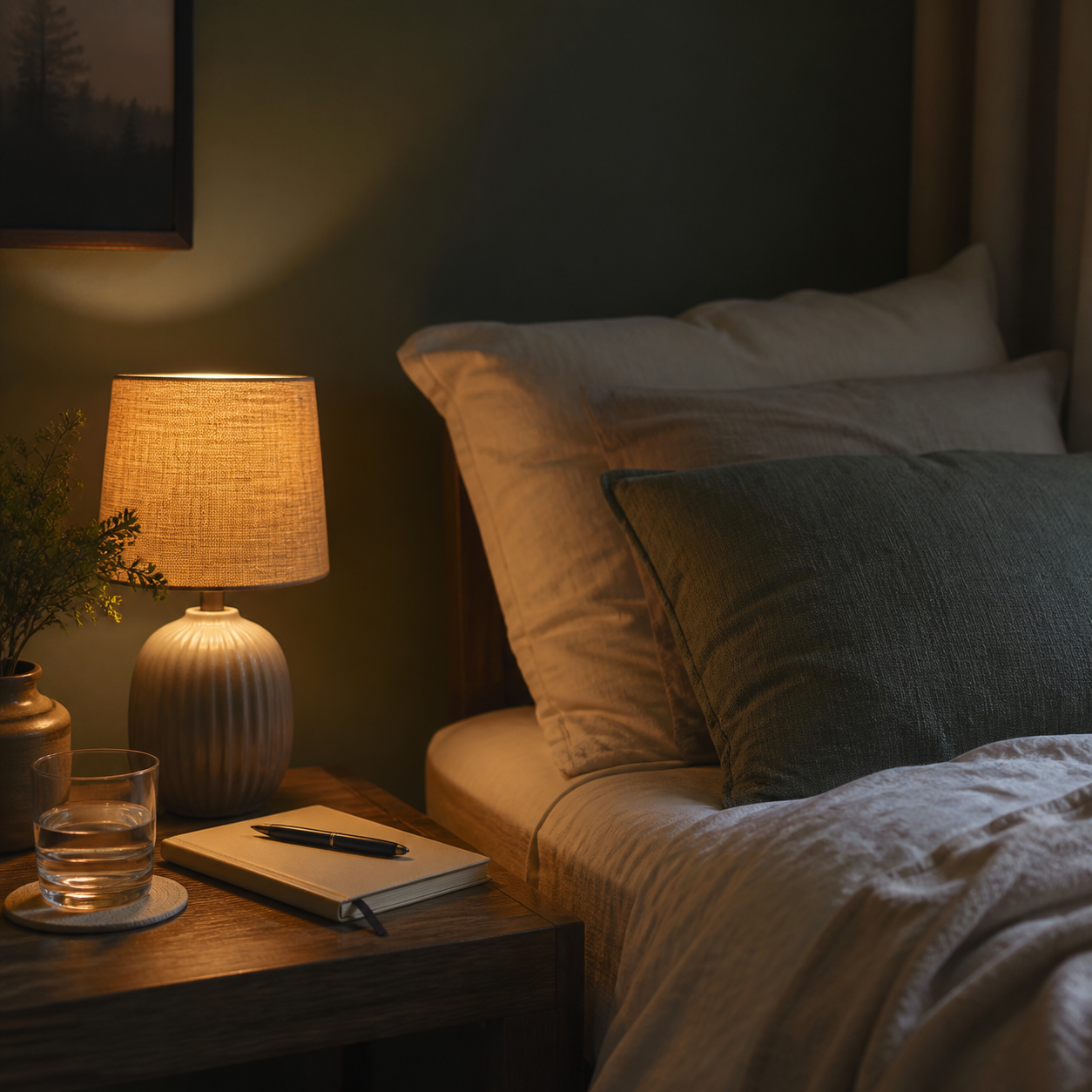 Calm sleep and recovery environment